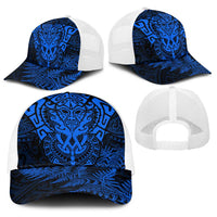 New Zealand Rugby All Blue Baseball Net Cap Silver Fern All Black Mix Ta Moko LT9 - Polynesian Pride