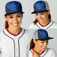 New Zealand Rugby All Blue Baseball Net Cap Silver Fern All Black Mix Ta Moko LT9 - Polynesian Pride