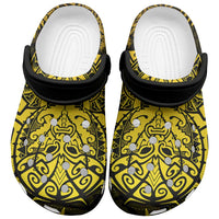 New Zealand Rugby All Gold Clogs Shoes Silver Fern All Black Mix Ta Moko