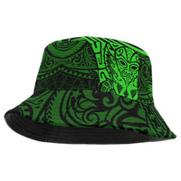 New Zealand Rugby All Green Bucket Hat Silver Fern All Black Mix Ta Moko LT9