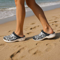 New Zealand Rugby All White Clogs Shoes Silver Fern All Black Mix Ta Moko