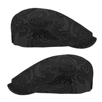 New Zealand Rugby Jeff Hat All Black Fern Maori Tribal Pattern - Polynesian Pride