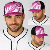 New Zealand Silver Fern Rugby Baseball Net Cap Go All Black Maori Pink Version - Polynesian Pride