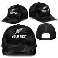 New Zealand Silver Fern Rugby Custom Mesh Trucker Cap Go Aotearoa Champions World Cup - Polynesian Pride
