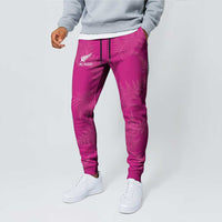 New Zealand Silver Fern Rugby Jogger Pants Go Aotearoa Champions World Cup Pink - Polynesian Pride