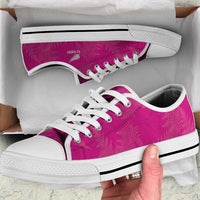 New Zealand Silver Fern Rugby Low Top Shoes Go Aotearoa World Cup Pink Version - Polynesian Pride