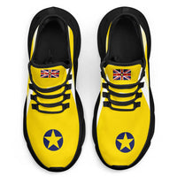 Niue The Rock Clunky Sneakers Flag-Inspired Curve Style