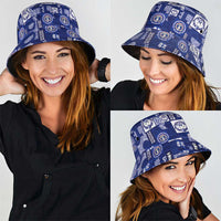 Northern Mariana Islands Magof Nochebuena Bucket Hat Pacific Patchwork Xmas Vibes - Polynesian Pride
