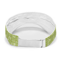 Omaomao Hawaii Breadfruit Palaka Motifs Sun Visor Cap