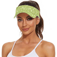 Omaomao Hawaii Breadfruit Palaka Motifs Sun Visor Cap