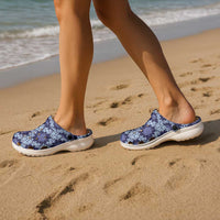 Palaka Hawaiian Quilt Seamless Pattern Clogs Shoes - Polynesian Pride