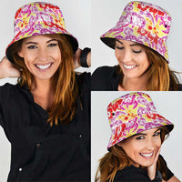 Palaka with Honu and Hibiscus Bucket Hat Hawaiian Heritage Spirit - Polynesian Pride