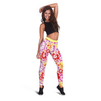 Palaka with Honu and Hibiscus Leggings Hawaiian Heritage Spirit - Polynesian Pride