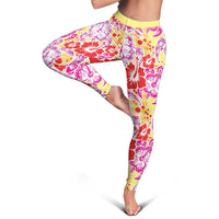 Palaka with Honu and Hibiscus Leggings Hawaiian Heritage Spirit - Polynesian Pride
