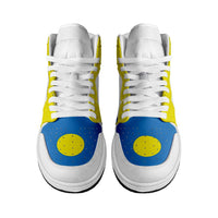 Palau High Sneakers AJ1 Coat Of Arms Flag Inspired