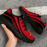Papua New Guinea Chunky Sneakers Flag-Inspired Curve Style