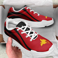 Papua New Guinea Chunky Sneakers Flag-Inspired Curve Style