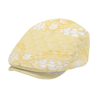 Pastel Yellow Mermaid Puakenikeni Maile Lei Jeff Hat