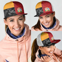 Personalised British Lions-AUNZ Mesh Trucker Cap Australia-New Zealand Indigenous Motif - Polynesian Pride