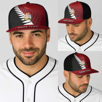 Personalised British Lions New Zealand Baseball Net Cap Half Black Fern - Polynesian Pride