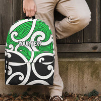 Personalised Kakariki Maori Koru New Zealand Backpack LT14 - Polynesian Pride