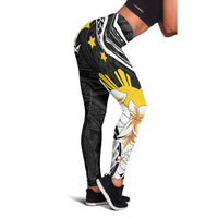 Philippines Tribal Leggings Mix Plumeria