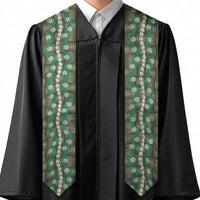 Pikake Maile Tiare Lei Graduation Stole Omaomao Lauhala Pattern