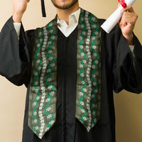 Pikake Maile Tiare Lei Graduation Stole Omaomao Lauhala Pattern