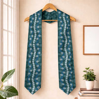 Pikake Maile Tiare Lei Graduation Stole Polu Lauhala Pattern