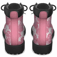 Pink Aloha Hawaii All Season Boots Monstera Hibiscus Plumeria Seamless Vibes - Polynesian Pride