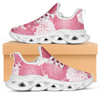 Pink Aloha Hawaii Clunky Sneakers Monstera Hibiscus Plumeria Seamless Vibes - Polynesian Pride