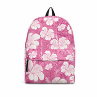 Pink Bula Fiji Masi Hibiscus Seamless Backpack