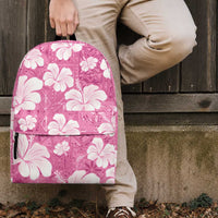 Pink Bula Fiji Masi Hibiscus Seamless Backpack