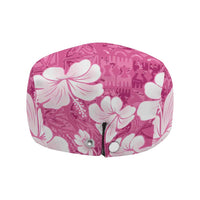 Pink Bula Fiji Masi Hibiscus Seamless Jeff Hat