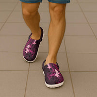 Pink Hawaii Clogs Shoes Hammerhead Shark Tattoo Curve Polynesian - Polynesian Pride