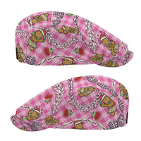 Pink Palaka Hawaii Mele Kalikimaka Jeff Hat Ohia Lehua Shell Leis Funny Gingerbread Santa - Polynesian Pride