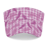 Pink Palaka Hawaii Palapalai Sun Visor Cap Hawaiian Fern