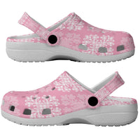 Pink Palaka Quilt Hawaii Clogs Shoes Traditional Hawaii-plaid Pattern - Polynesian Pride
