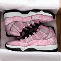 Pink Palaka Quilt Hawaii Sneakers J11 Traditional Hawaii-plaid Pattern - Polynesian Pride