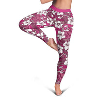 Piqi Bula Fiji Leggings Fijian Tapa Seamless Hibiscus - Polynesian Pride