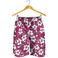 Piqi Bula Fiji Shorts for Men Fijian Tapa Seamless Hibiscus - Polynesian Pride
