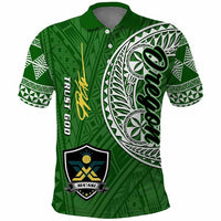 Custom request - TRUST GOD - 29/10/25 - Green Polo Shirt - LT9