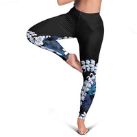 Polu Aloha Hawaii Lei Leggings Tropical Flowers Elegant Vibe - Polynesian Pride