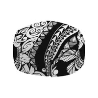 Polynesia Jeff Hat Polynesian Tropical Flowers Black Pastel Vibes - Polynesian Pride