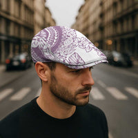 Polynesia Jeff Hat Polynesian Tropical Flowers Purple Pastel Vibes - Polynesian Pride