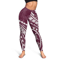 Polynesian Pride Leggings Turtle Hibiscus Luxury Style - Champagne - Polynesian Pride