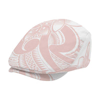 Polynesian Tribal Plumeria Lotu Tamaiti Jeff Hat Pastel Blush - Polynesian Pride