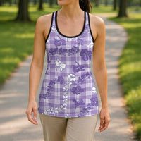 Poni Aloha Hawaii Hollow Tank Top Plumeria Lei With Palaka Motif - Polynesian Pride