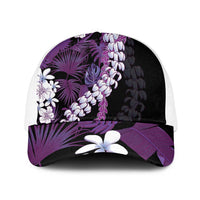 Poni Aloha Hawaii Lei Baseball Net Cap Tropical Flowers Elegant Vibe - Polynesian Pride