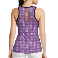 Poni Hawaii Breadfruit Palaka Motifs Hollow Tank Top